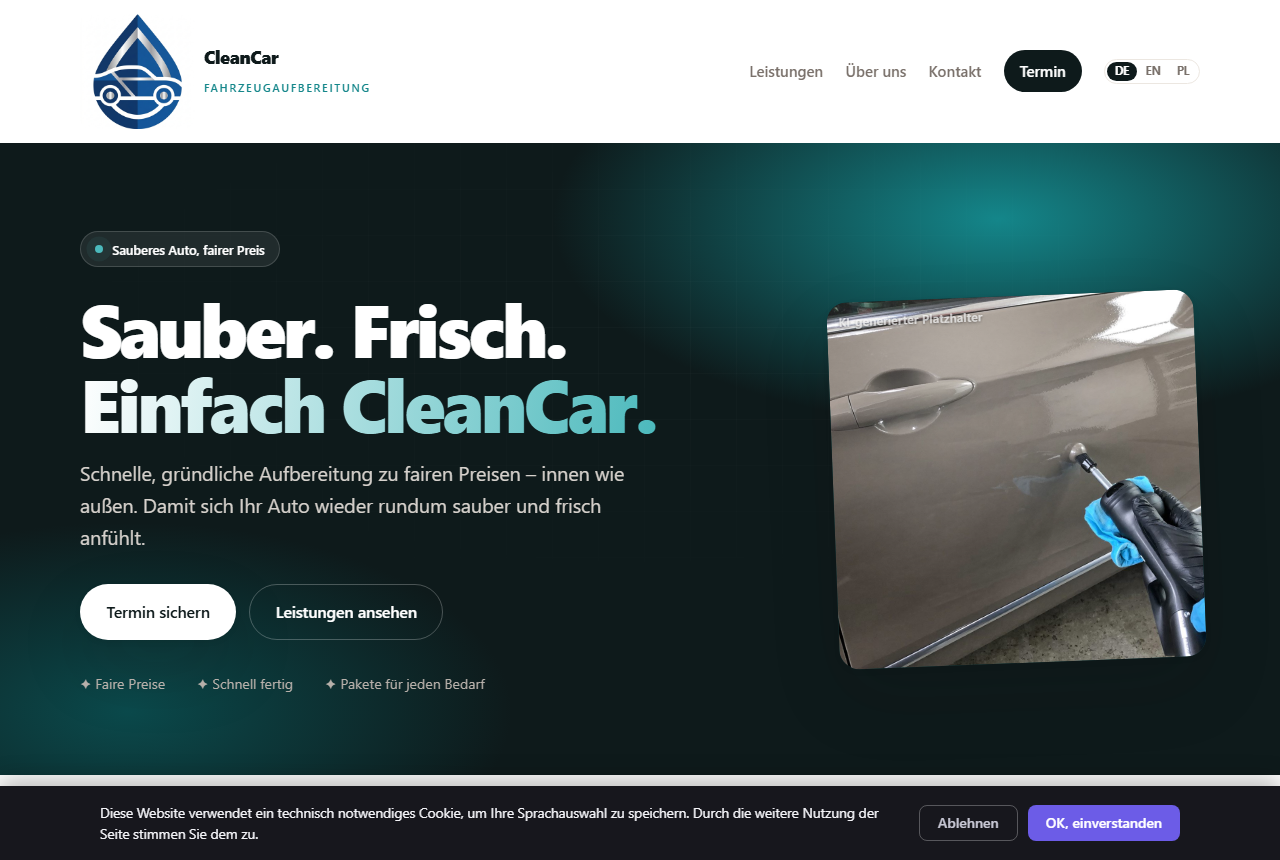 Fahrzeugaufbereitung