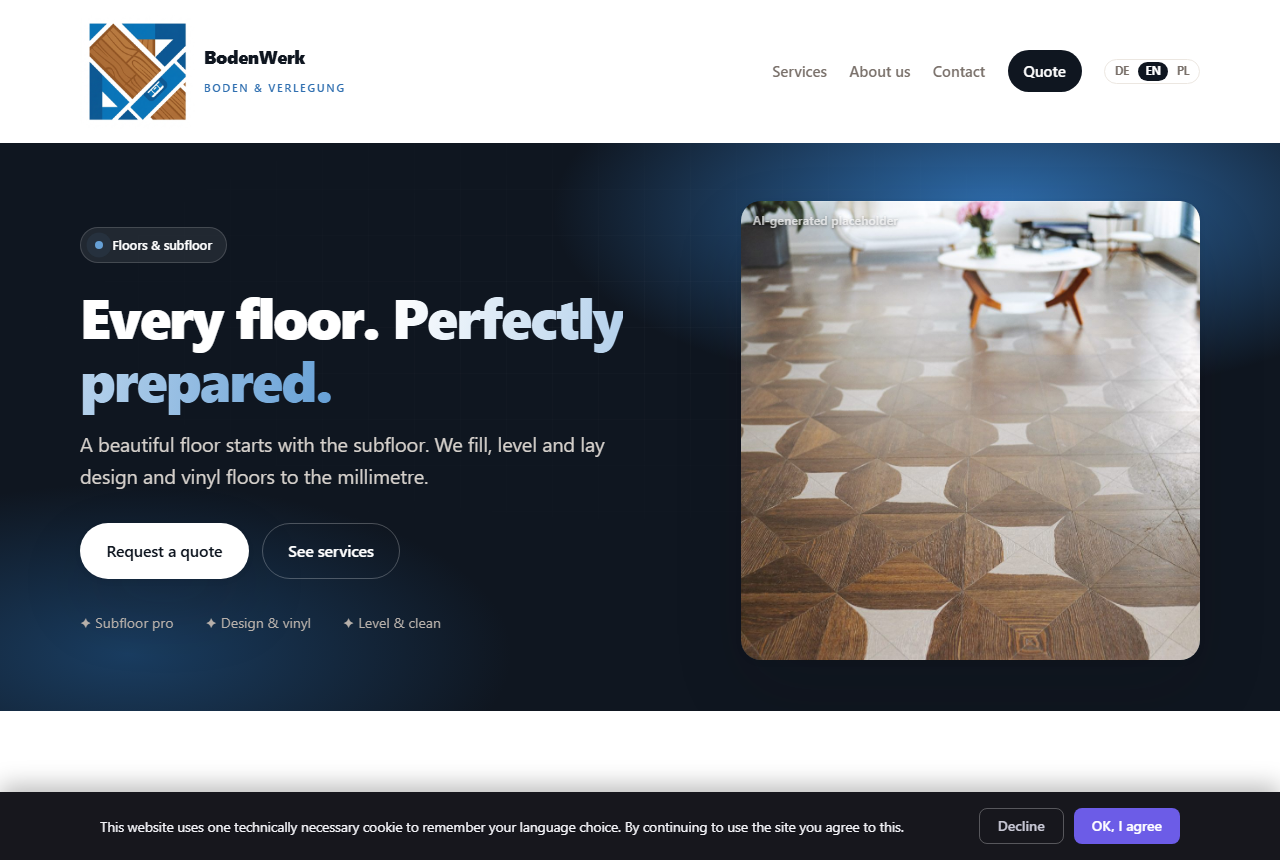 Floor coverings & laying