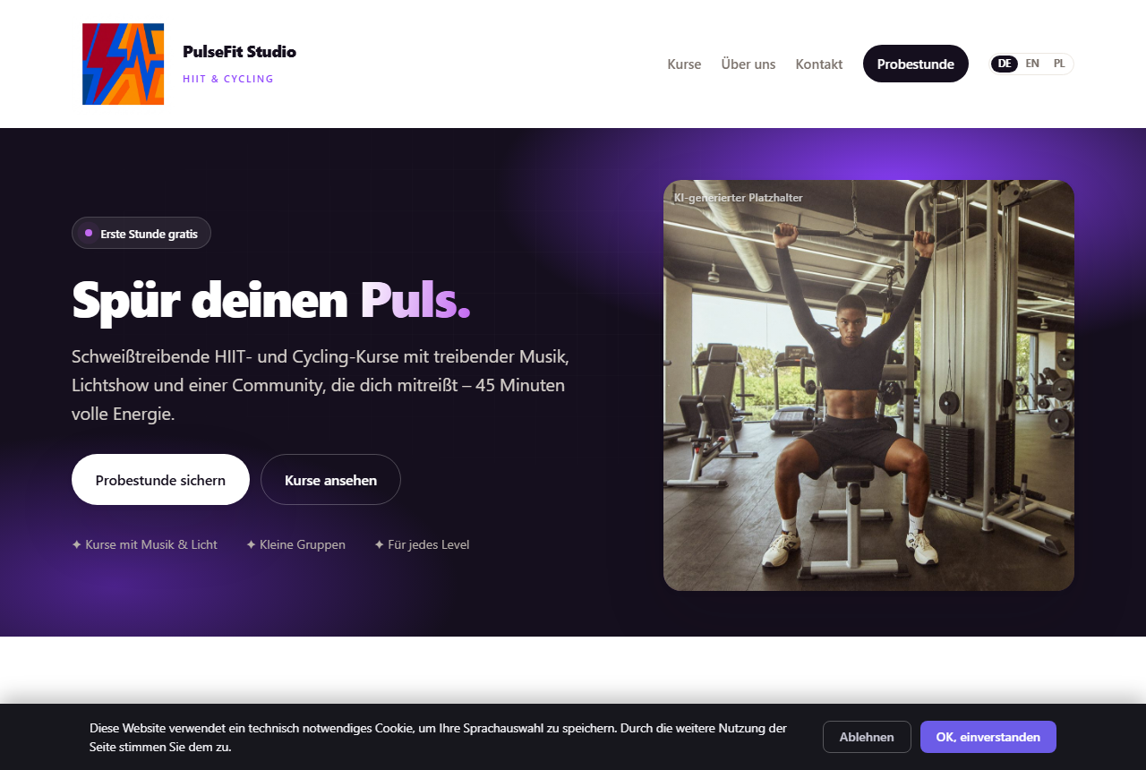 Fitness-Studio · Kurse