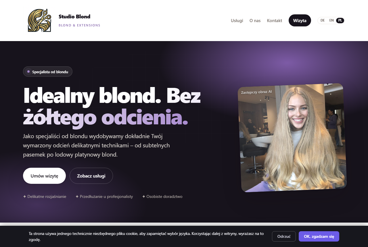 Fryzjer · Blond & Extensions