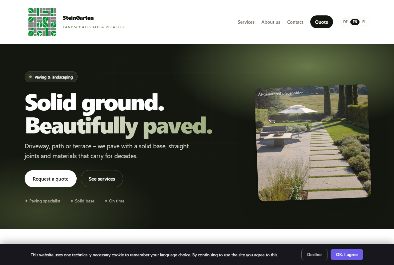 Landscaping & paving