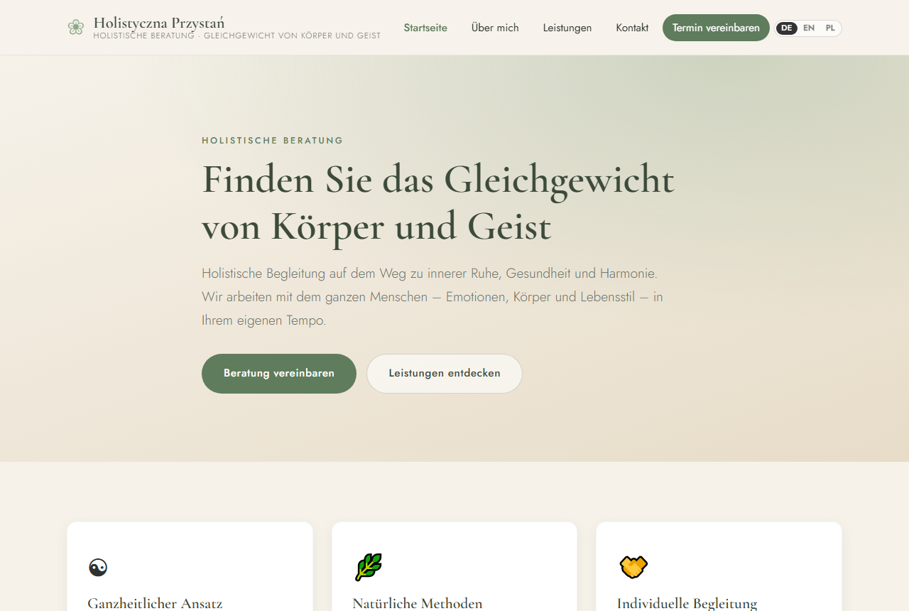 Holistische Beratung & Wellness