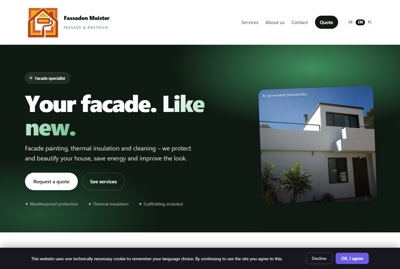 Facade & insulation