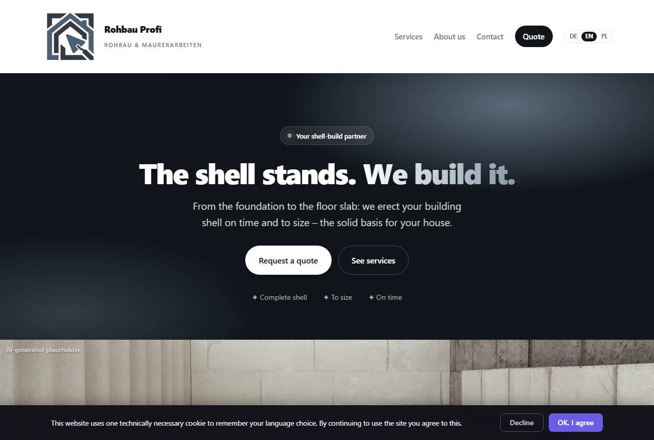 Shell construction & masonry