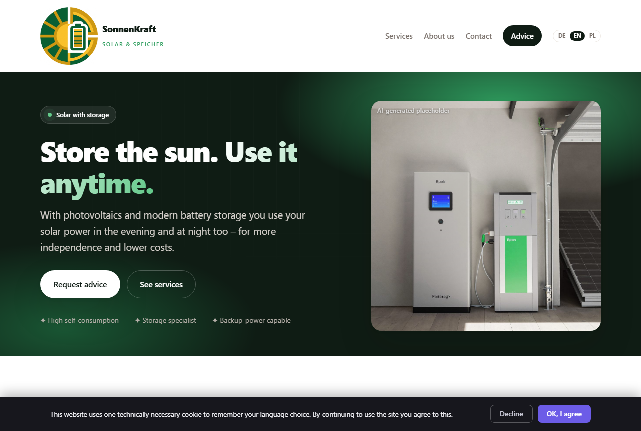 Photovoltaics & storage