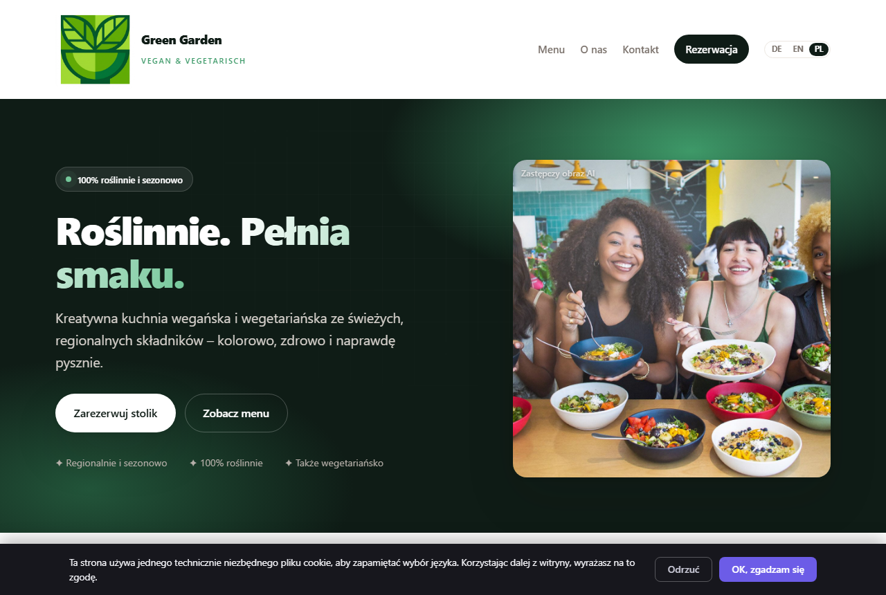 Restauracja · Wegańska i wegetariańska