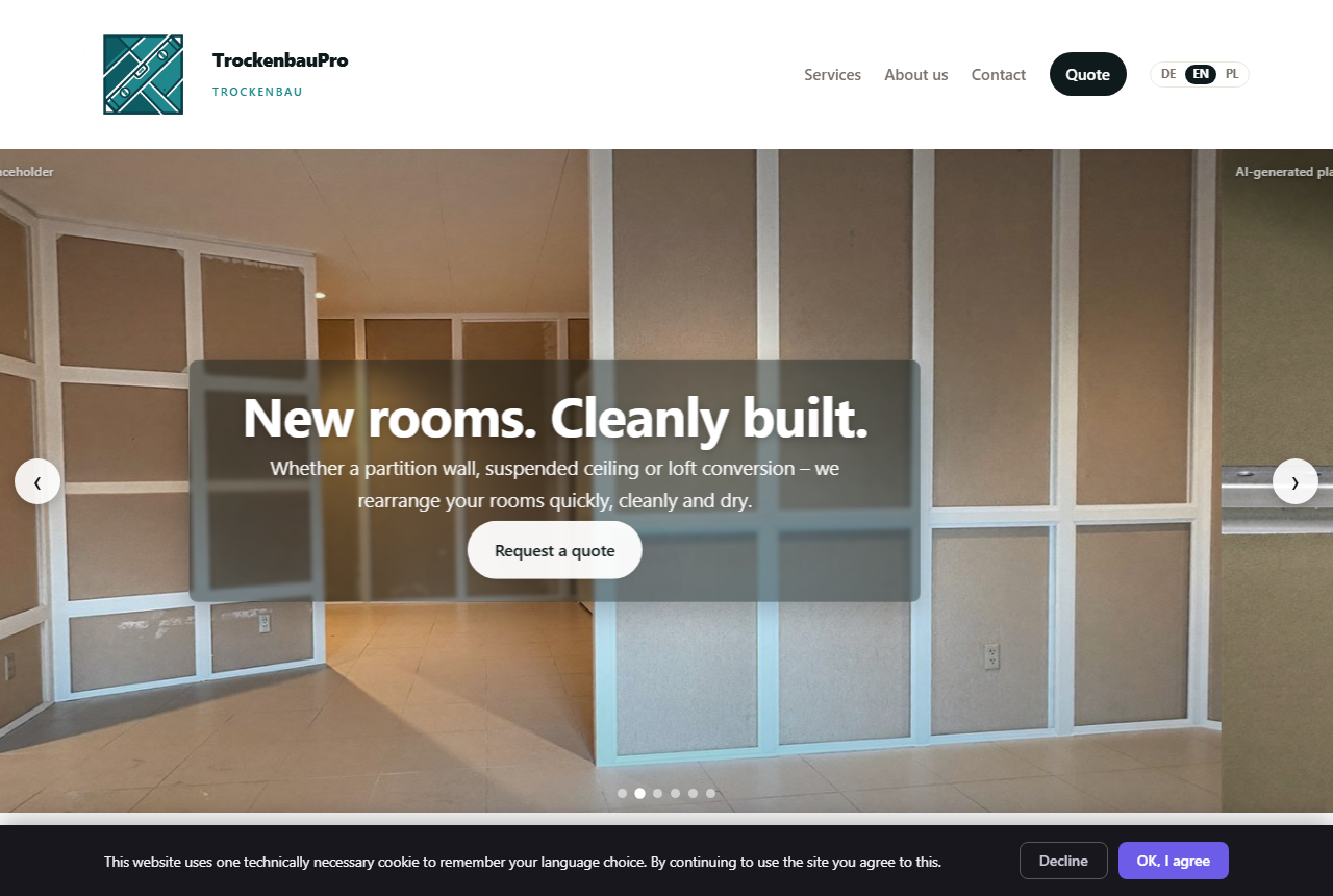 Drywall construction