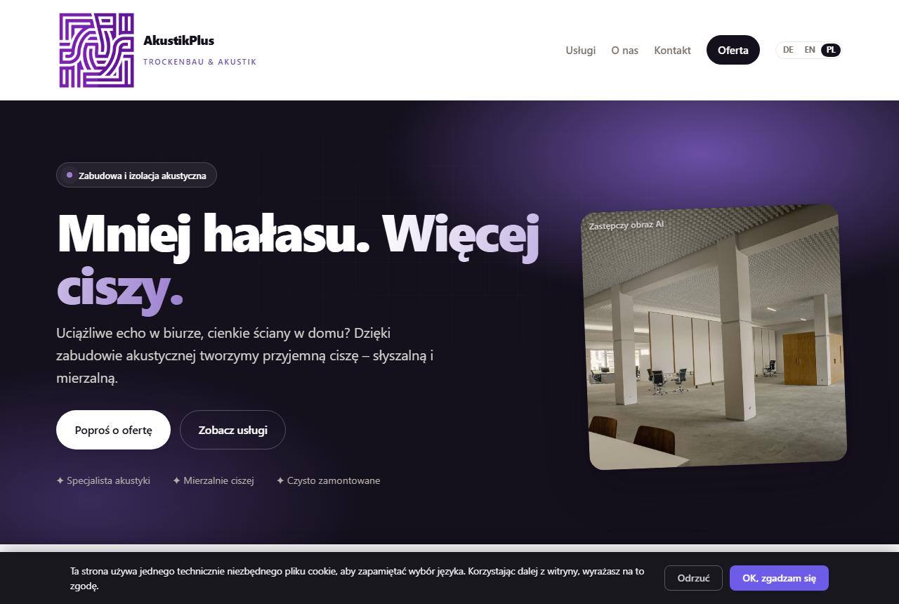 Zabudowa i akustyka