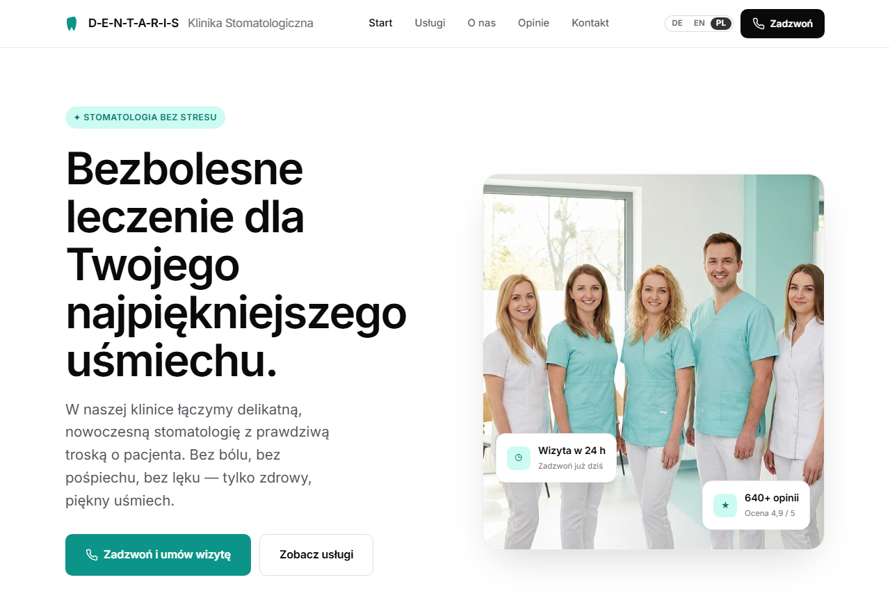 Gabinet stomatologiczny · Projekt 1