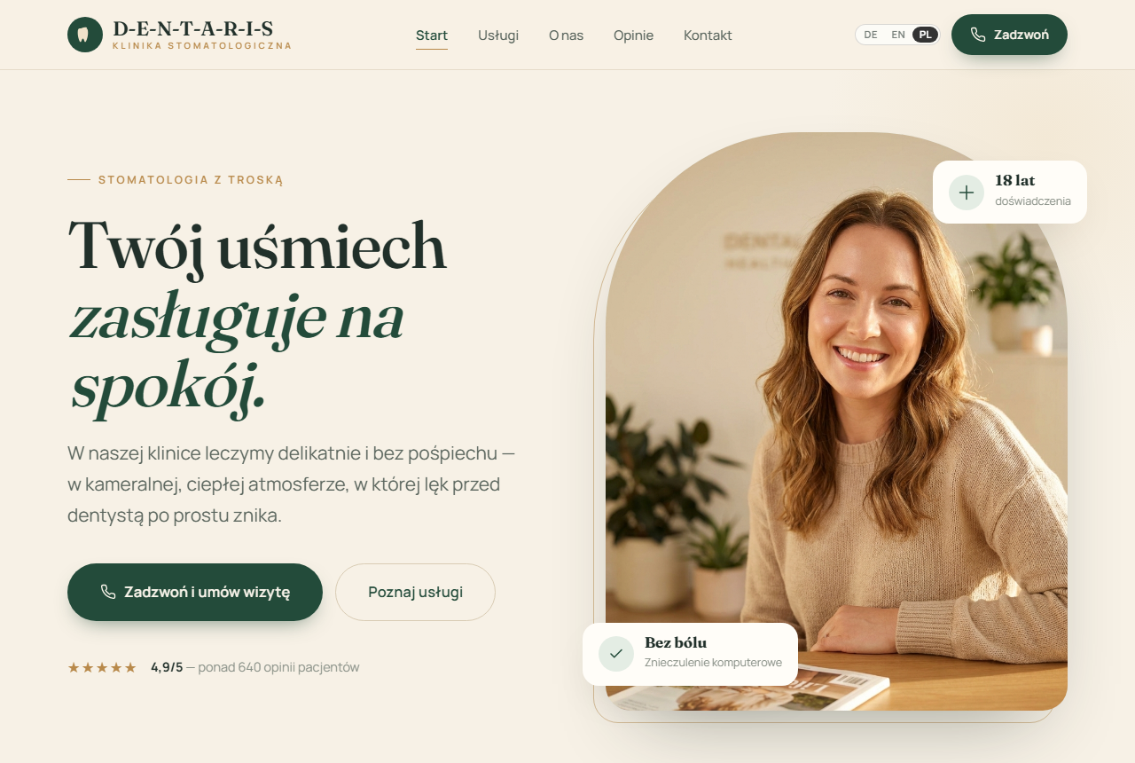 Gabinet stomatologiczny · Projekt 2