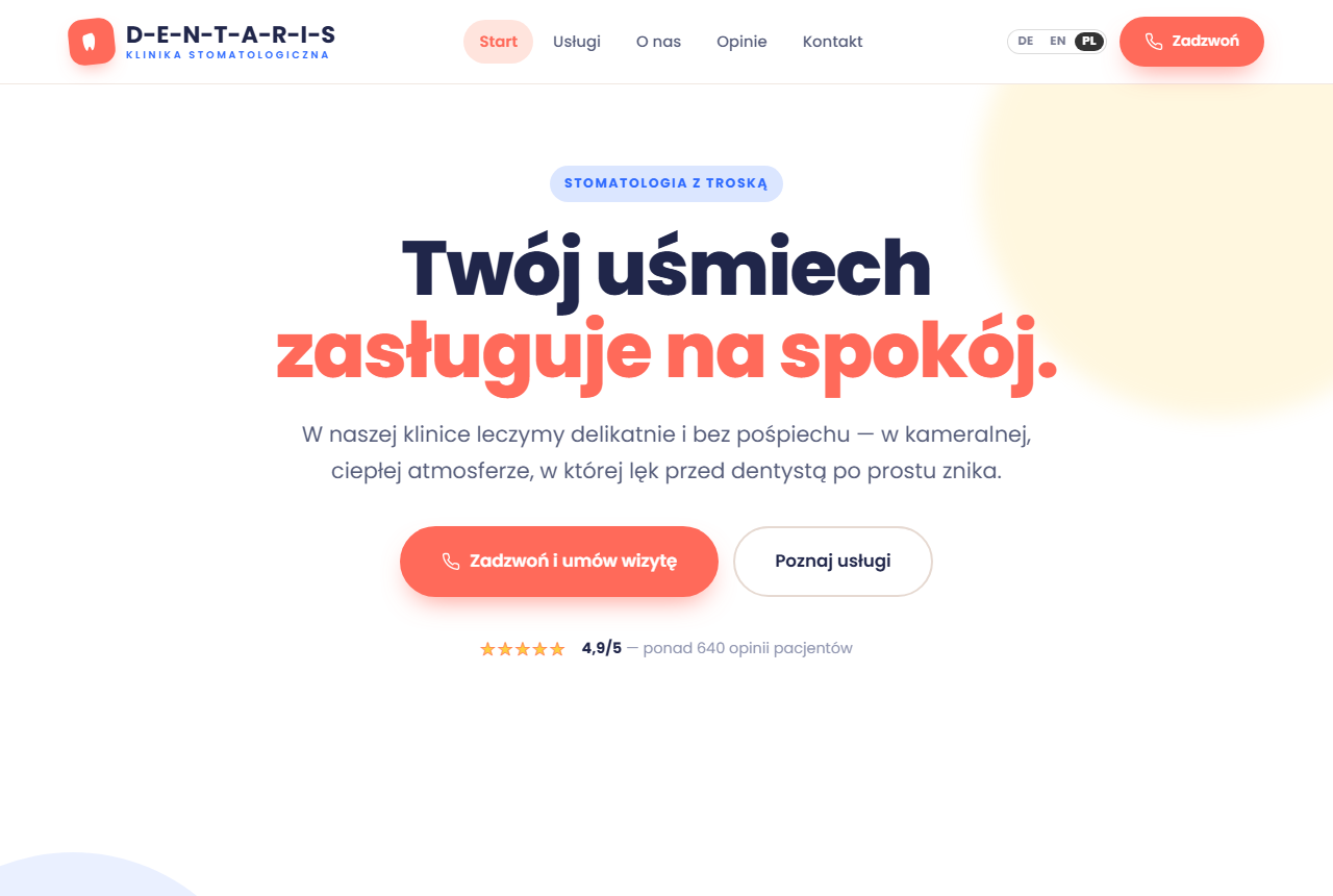 Gabinet stomatologiczny · Projekt 4